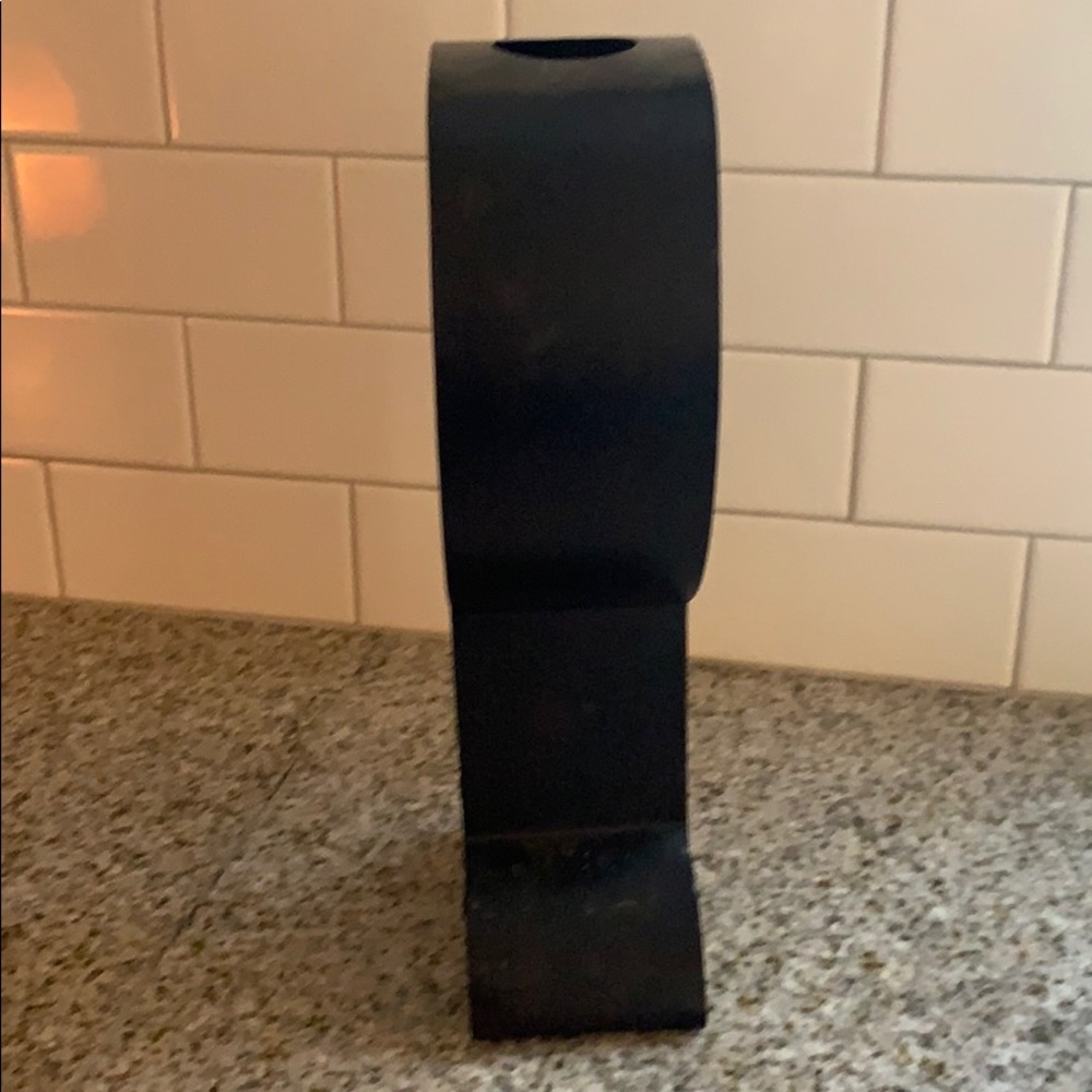 Pottery Barn Black Metal Wine Cork Display Stand with Olive Accent - Picture 2 of 5